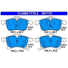 Satz Bremsbeläge Bremsklötze vorne für Opel Zafira A T98 B A05 | 509467