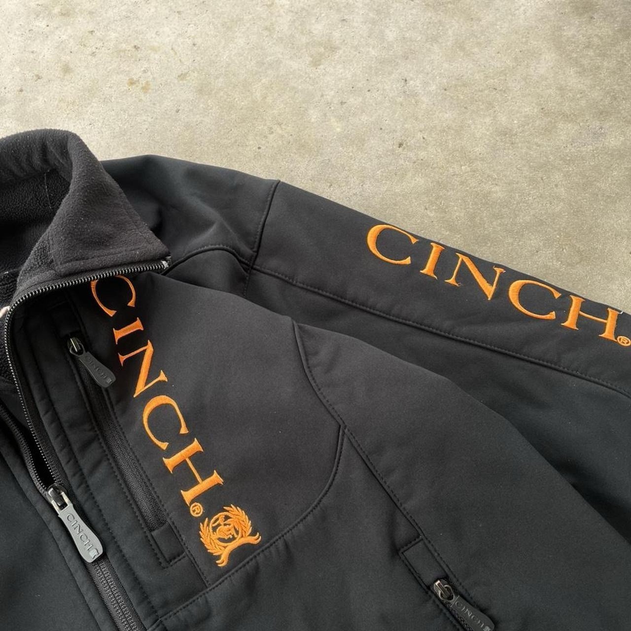 Cinch Concealed Carry Softshell Jacket Black Oran… - image 3