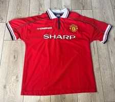 Manchester United Home Jersey 1998/2000 #7 David Beckham Size L