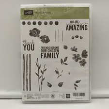 Stampin Up Painted Petals Set Of 13 Stamps Flowers Floral Flowery