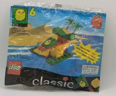 1999 LEGO Classic McDonalds Happy Meal Toy #6 Fry Guy Seaplane 2047 Sealed New