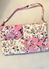 Vera Bradley Botanical Paisley Pink Patchwork RFID Convertible Wristlet Retired