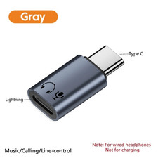 TypeC to Lightning Wired Headphones Adapter Support Music Calling Line Control U