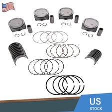 Complete Engine Piston Ring Set Main Rod Bearings Kit For 14-19 Hyundai Kia 2.0l