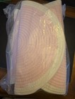 NEW Set Of 6 PINK With WHITE  Border Round Table Placemats New In Packaging — photo 6