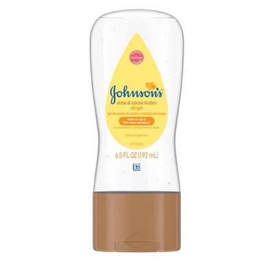 Johnson's Baby Oil Gel, Moisturizing Massage 6.5 Fl Oz (Pack of 6) 