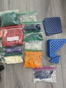 1200 KNEX RODS & CONNECTORS Mixed Bulk Lot Standard Replacement Parts K'NEX
