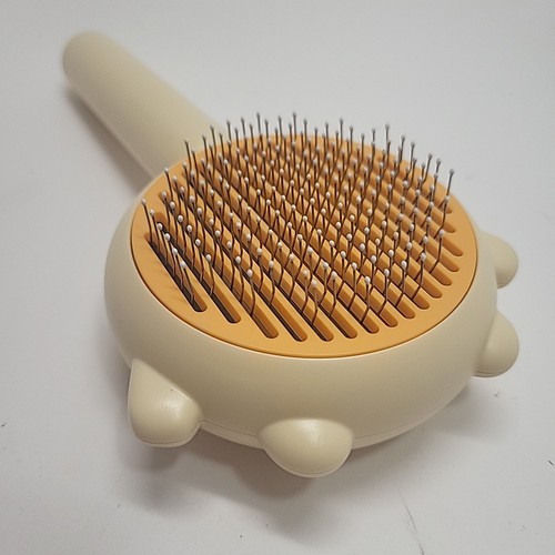 Dog Brush For Shedding Cat Grooming Comb Pet Hair Brush With Release Button - 第 3/5 張圖片