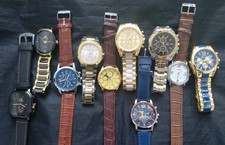 10 NUEVOS Relojes Para Hombre CLOSEUT EXCESO LIQUIDACIÓN OFERTA Relojes Para Hombre Lote Personalizados