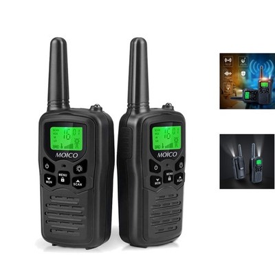 Reliable Walkie Talkies for Adventures - LED Flashlight, Water Resistant