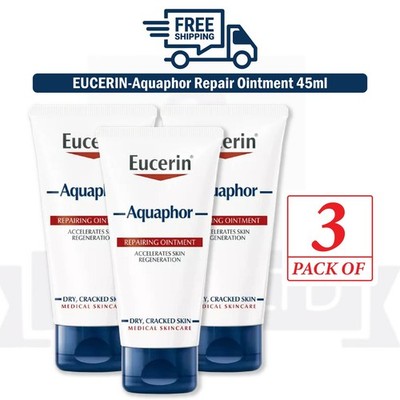 Eucerin Aquaphor Skin Repair Salbe 45ml x3 für trockene rissige Haut