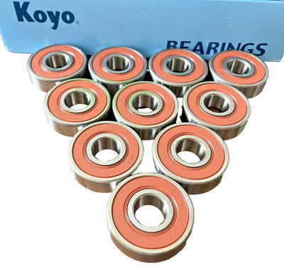 New KOYO 6303-2RS 17x47x14mm Double Rubber Seal Ball Bearings Lot of 10 pcs