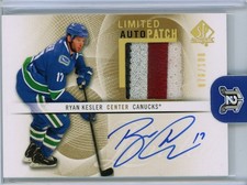 2012-13 Upper Deck SP Authentic Ryan Kesler Limited Auto Patch /100