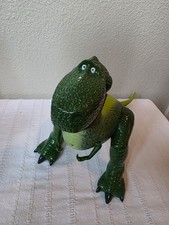 Disney Pixar Toy Story Rex Plush Green Dinosaur Stuffed Animal 11in Used