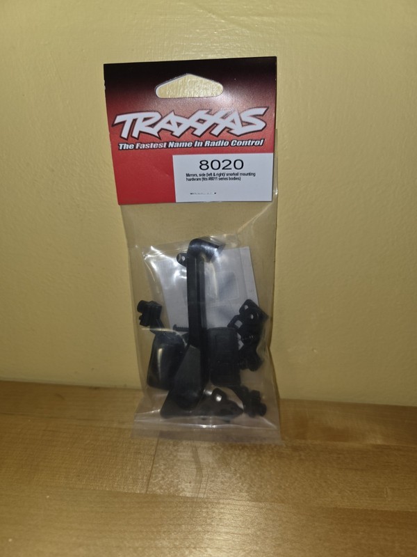 Traxxas 8020 Left and Right Side Mirrors and Snorkle for 8011 TRX-4 Body