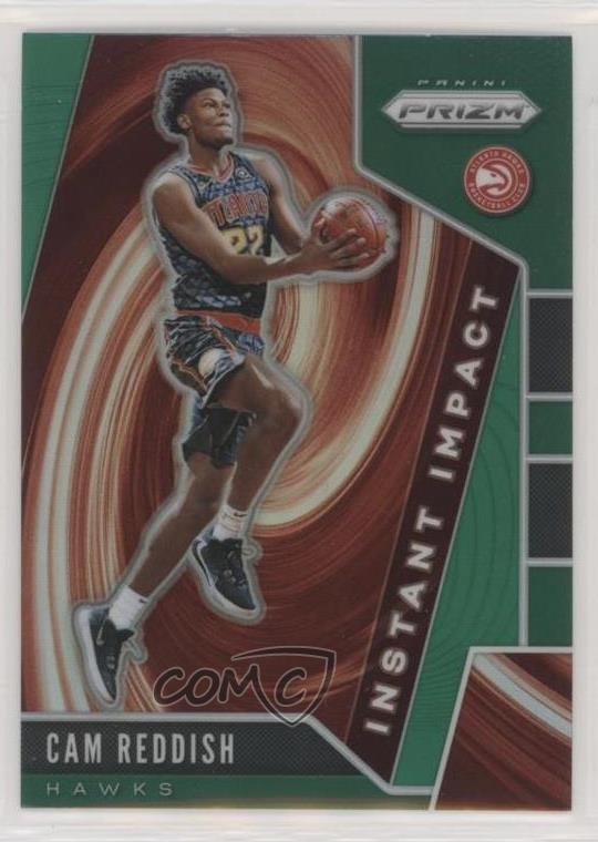 2019-20 Panini Prizm Instant Impact Green Prizm Cam Reddish #18 0it8