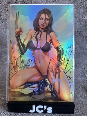 SKYLINE #4 CVR-B BRIAN MIROGLIO X-23 X-MEN HOMAGE VIRGIN FOIL BIKINI LTD 7/10