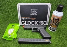 Umarex Glock 18C G18C Gen 3 6mm Green Gas Airsoft Pistol, 300 FPS ⭐OHYA BUNDLE⭐