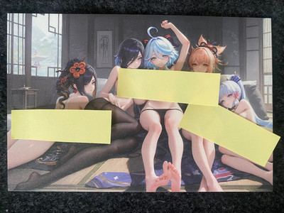 Matchmaker 2 Spicy Waifu A5 Sizes Card Board Genshin 4 Girls Crew Redeem 6