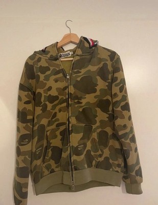 Bape Camo Shark Full Zip Hoodie A Bathing Ape Size XL