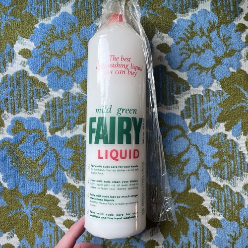 Vintage P&G Mild Green Fairy Liquid CANDLE England Retro Ad Merch NOS HTF - Picture 5 of 10