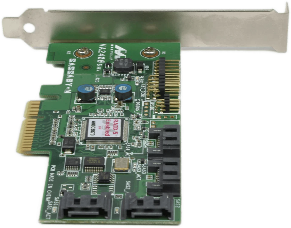 IBM Marvell SASSABY-M VA2400S SATA SAS RAID Controller PCIe x4 FAU46A3460 - Bild 2 von 4