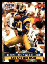 Henry Ellard 1991 Pro Set #199 Los Angeles Rams FOOTBALL *237
