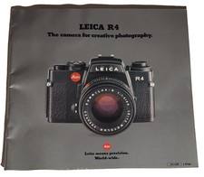 Vintage Leica R4 Camera Brochure Catalog Pamphlet Camera West Germany