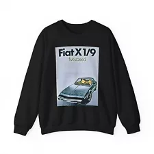 Fiat X 1/9 Cart Art Graphic Print LS Unisex Heavy Blend™ Crewneck Sweatshirt