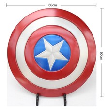 Steve Captain Avengers Shield Weapon Cosplay Prop Alloy Metal 1:1 Lacquer Bake