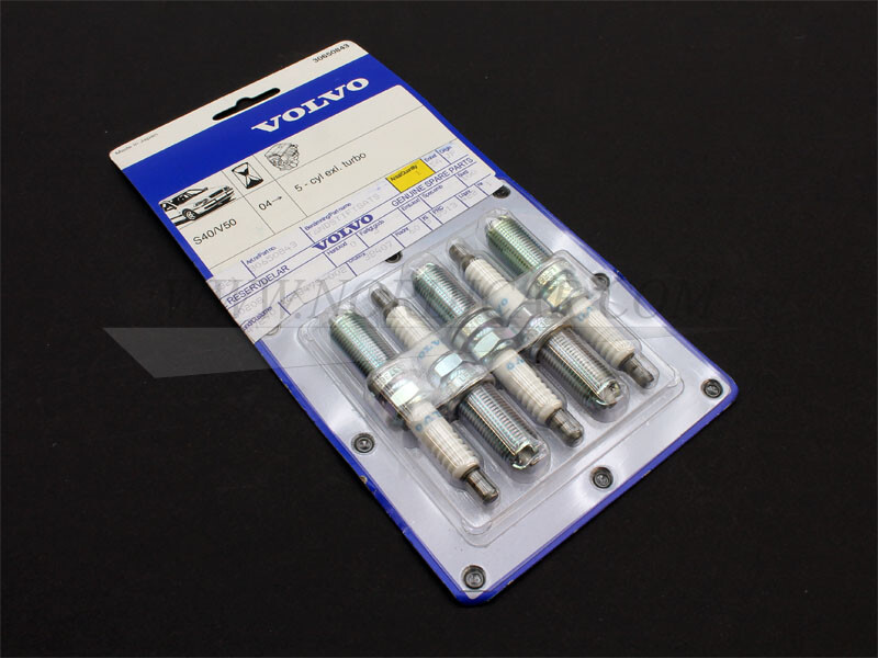 Volvo 30650843 Spark plug set  C30 S40 04- V50 B5244 for engines without turbo