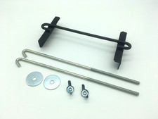 Battery Hold Down Kit Universal, Cross Bar with 10" J Bolts