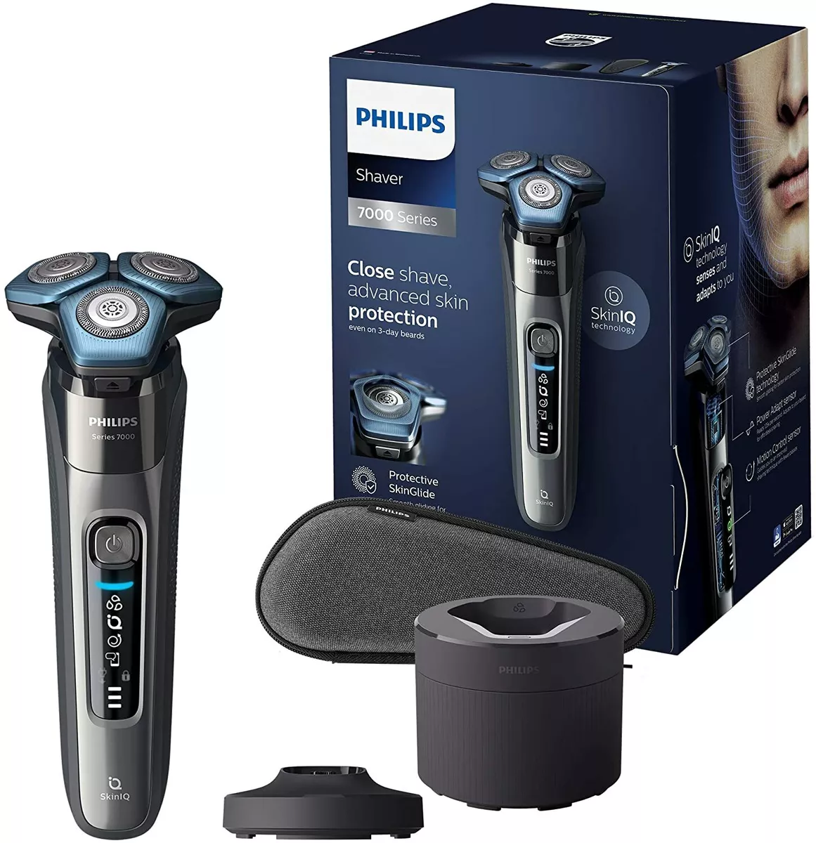 Philips Shaver Series 7000 with Advanced SkinIQ, Wet & Dry Men's Electric  Shaver