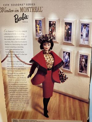City Seasons Barbie Collector Winter in Montreal 1999 Mattel 22258