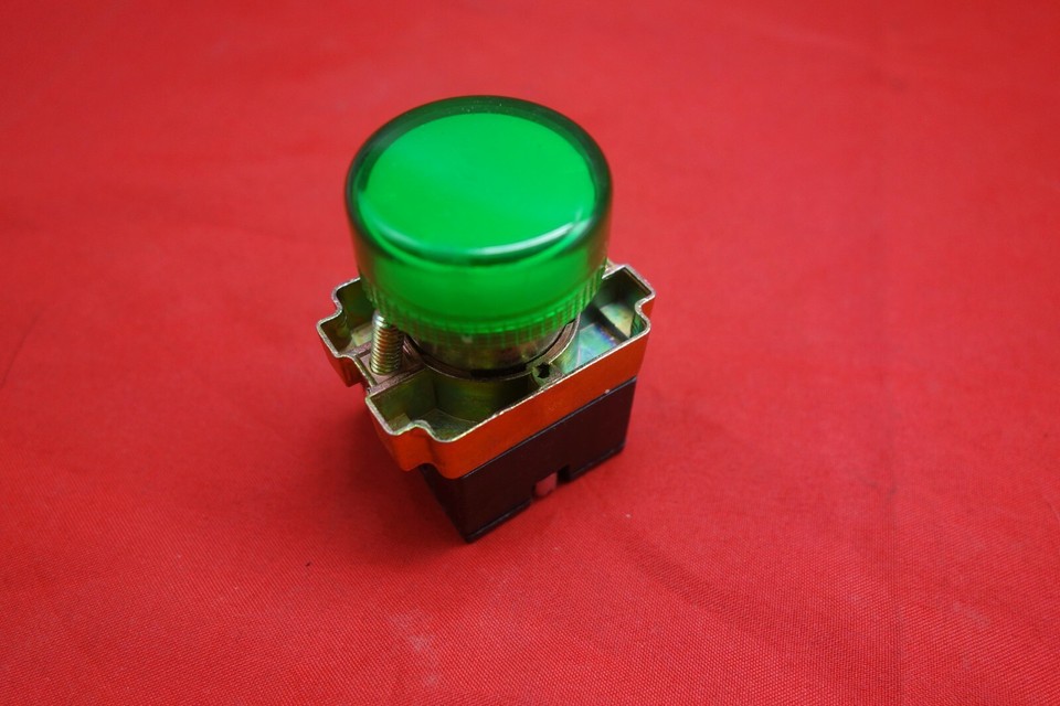 1PC 22MM Green LED Pilot Fits XB2 BV63 direct BA9S 110V AC LED Blub ...