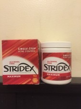 Stridex Maximum Alcohol Free Pads Single Step Acne Control- 90 PADS