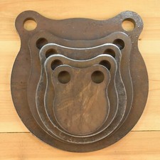 AR500 3/8" Steel Shooting Targets 5pc Gong Set 3 4 5 6" 8"