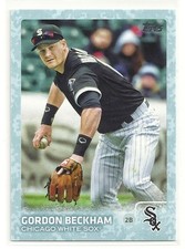 Gordon Beckham 2015 Topps Update SNOW CAMO Ser#d 37/99  