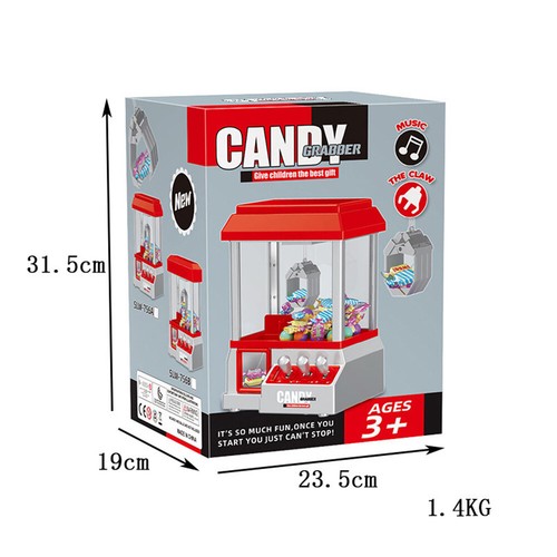 Plastic Electronic Claw Machine Battery Powered Candy Grabber Machine Funny Toys - Picture 11 of 11