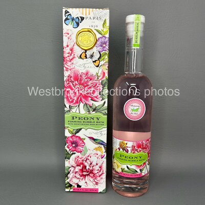 Michel Design Works PEONY Scented Foaming Bubble Bath With Shea Butter 12.7oz