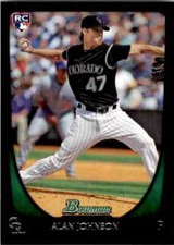 2011 Bowman Draft Alan Johnson RC #53 Colorado Rockies
