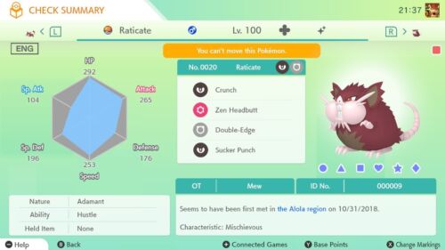 Shiny Spinda Furfrou Patrat Sonstige* "Home Locked" für Pokemon Home - Bild 3 von 13