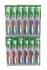 12 Pack Gum Sunstar #509 Summit Sensitive Compact Toothbrushes