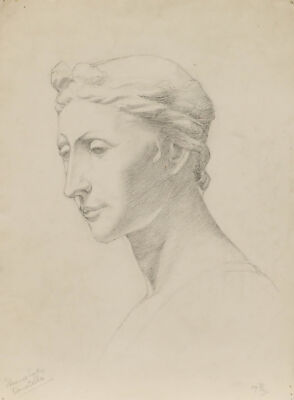 William Kerry - Graphitzeichnung Aus Dem Frühen 20. Jahrhundert, Florence Lad...