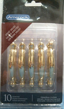 Amerock Polished Brass 3" Center Cabinet Pulls 10 pk. 22114  FS