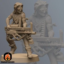 Cyberpunk Bobbie Van Heaven Miniature 3D Printed Resin Mini Proxy