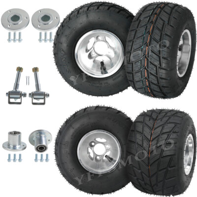 11x7.10-5 10x4.50-5 Drift Karting Tire Wheel Rim Steering Spindle for Go Kart US
