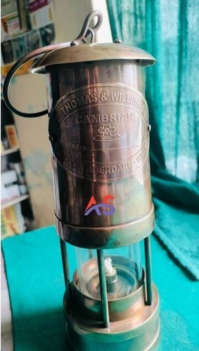 E. Thomas & Williams Brass Miners Lamp /Lantern - Picture 5 of 10