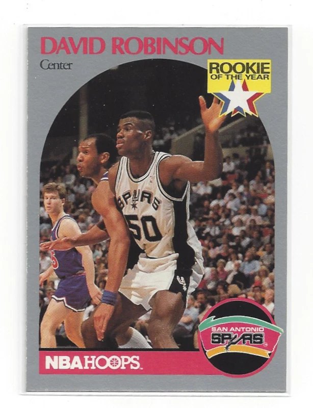 David Robinson 1990 Hoops #270 ROY RC Spurs HOF Star 🔥 NBA Legend Card