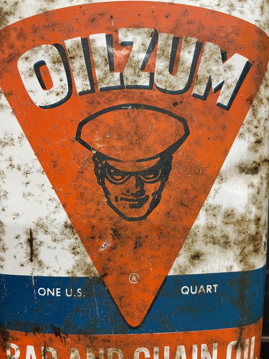 ビンテージ 大型 看板 OILZUM ロゴ オイルザム 幅76cm